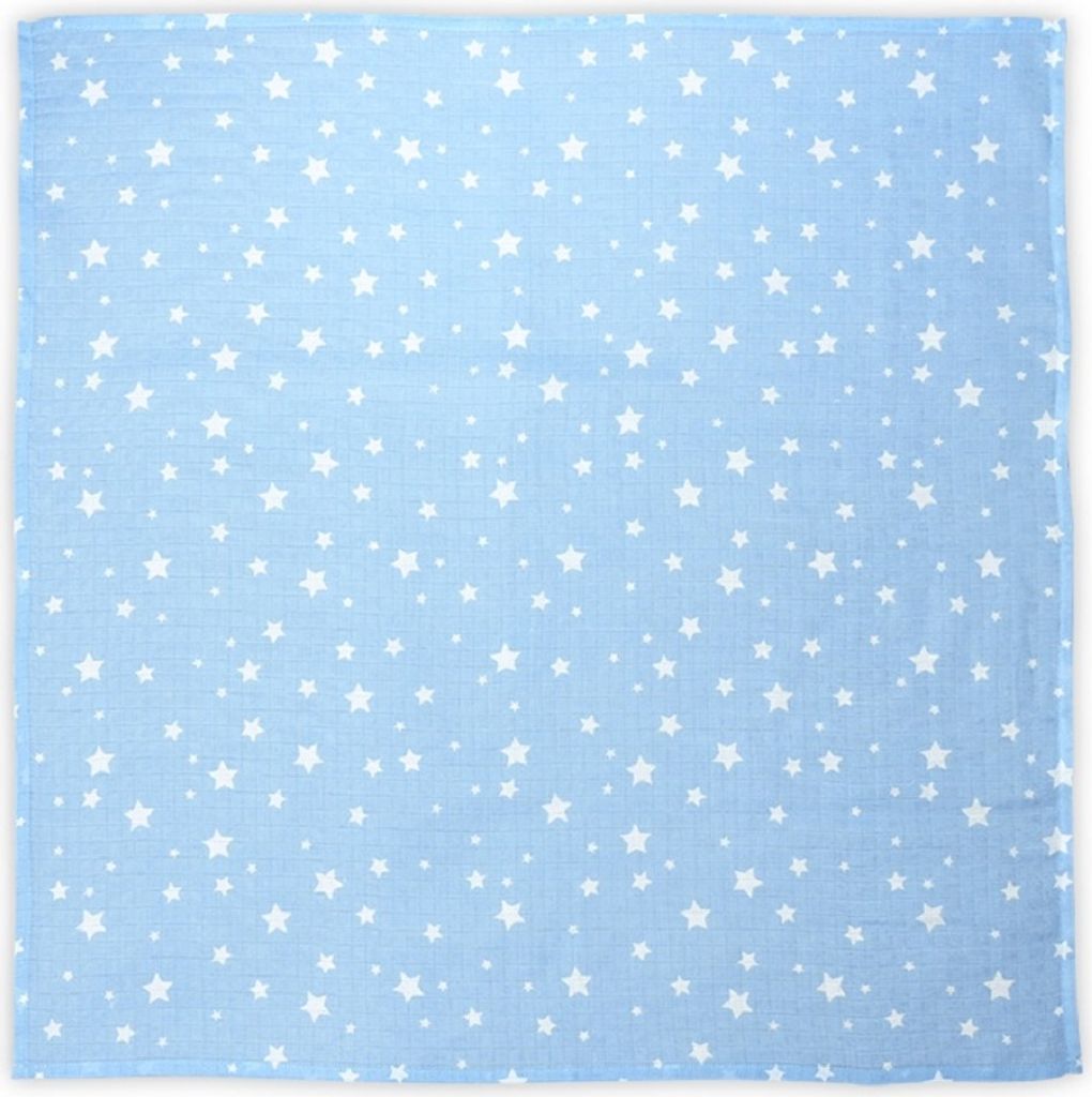 Lorelli Wickeldecke, Babydecke Musselin Baumwolle, Gre 80 x 80 cm, ab Geburt dunkelblau