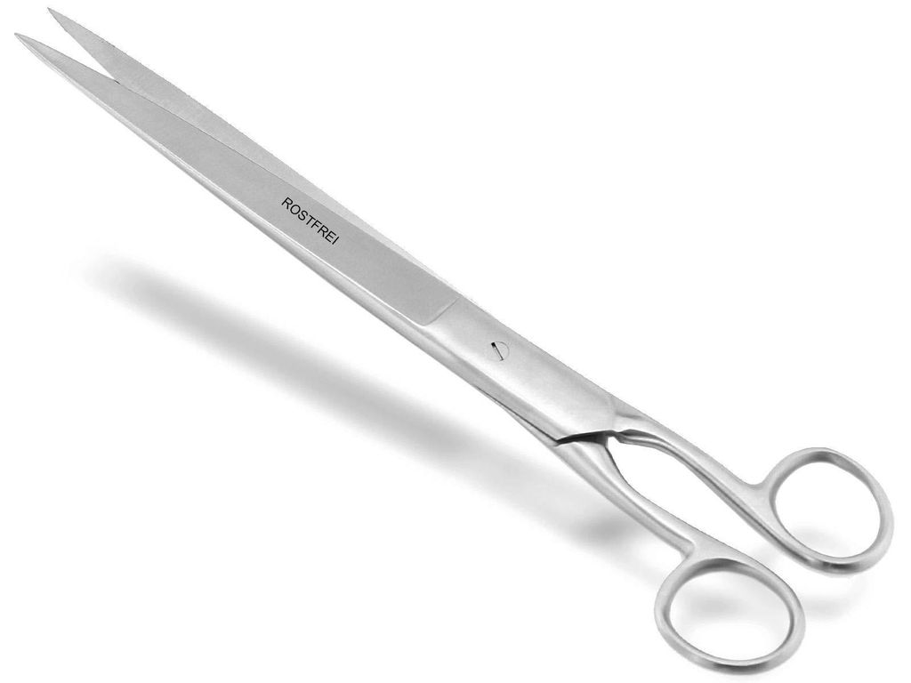Papierschere, Tapetenschere, Bastelschere, Universal-Büroschere, spitz, Edelstahl, rostfrei (30 cm)