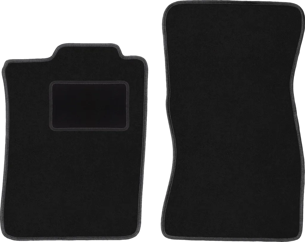 Tappetini Auto Per VW Corrado 53I (1988-1995): Set 4 Pezzi In Robust Anthrazit Con Bordo Marrone, Antiscivolo E Facili Da Pulire