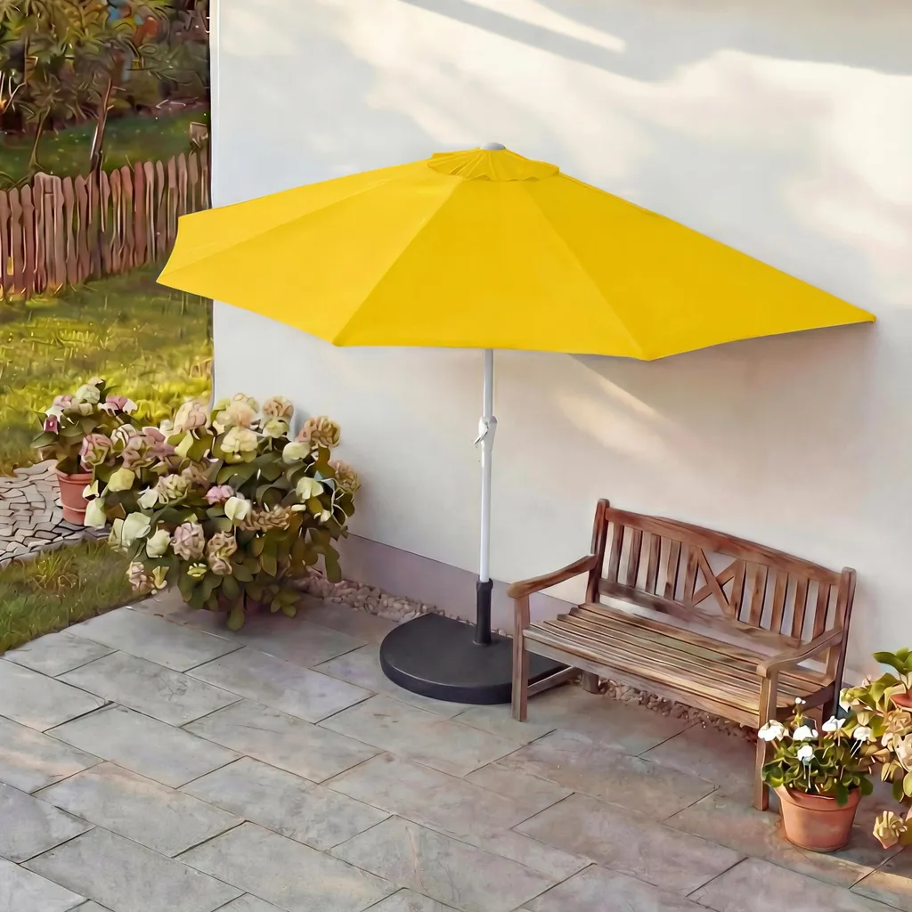 Ombrellone Parla Giallo 270cm UV 50+: Alluminio e Durata Garantita