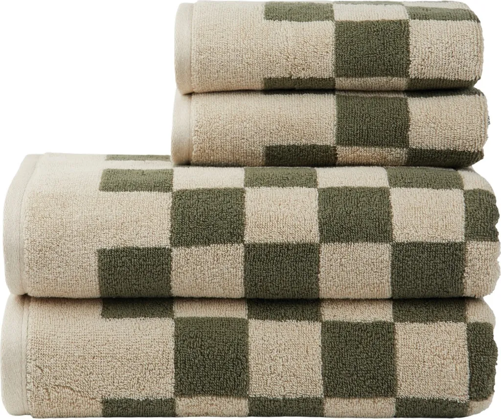 Vinga Elba Set de 4 Serviettes en Coton Bio Vert XD477 Taille Unique