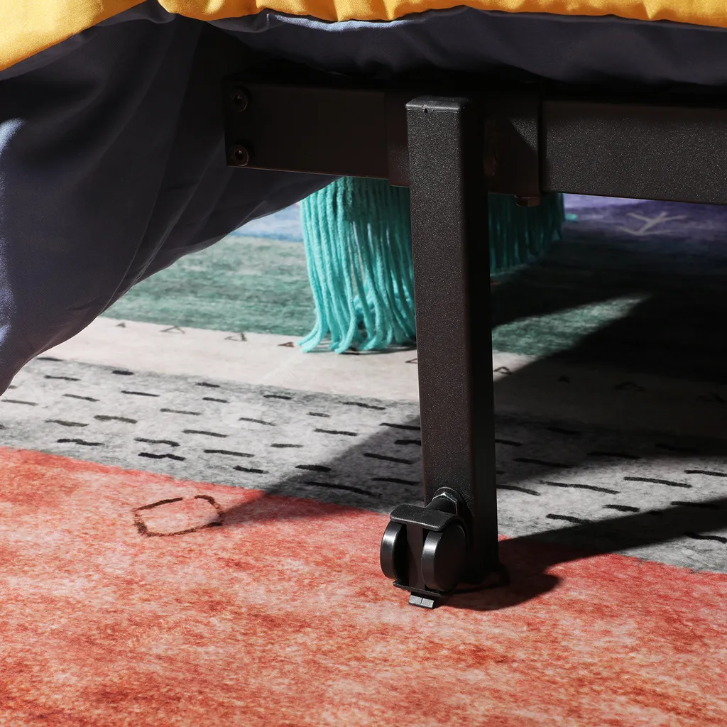Lit Pliant Stable 90x190 cm : Solution Couchage d'Appoint Facile à Ranger - 10