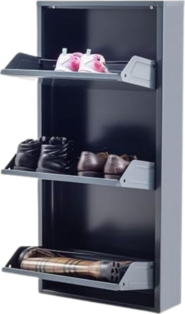 gowoll Schuhschrank Schmal Schuhregal Metall Hoch Produktbild 4