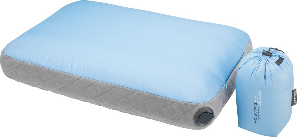Cocoon Reisekissen Air-Core Pillow Ultralight (40x55cm) light blue/grey