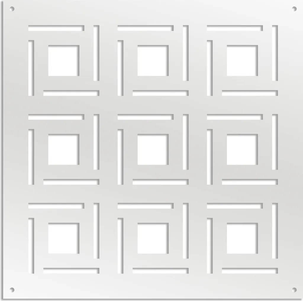 Pannello Parasole 4SIDES 48x48 PVC Bianco - Pannello Divisorio Fai-da-te
