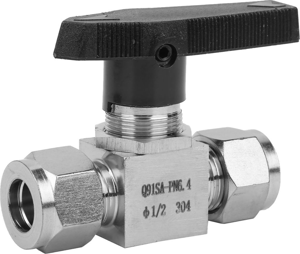 Hochdruck-Nadelventil aus Edelstahl 304 zur Durchflussregelung für Wasser, Gas und Flüssigkeiten, SS‐44S6Ф1/2