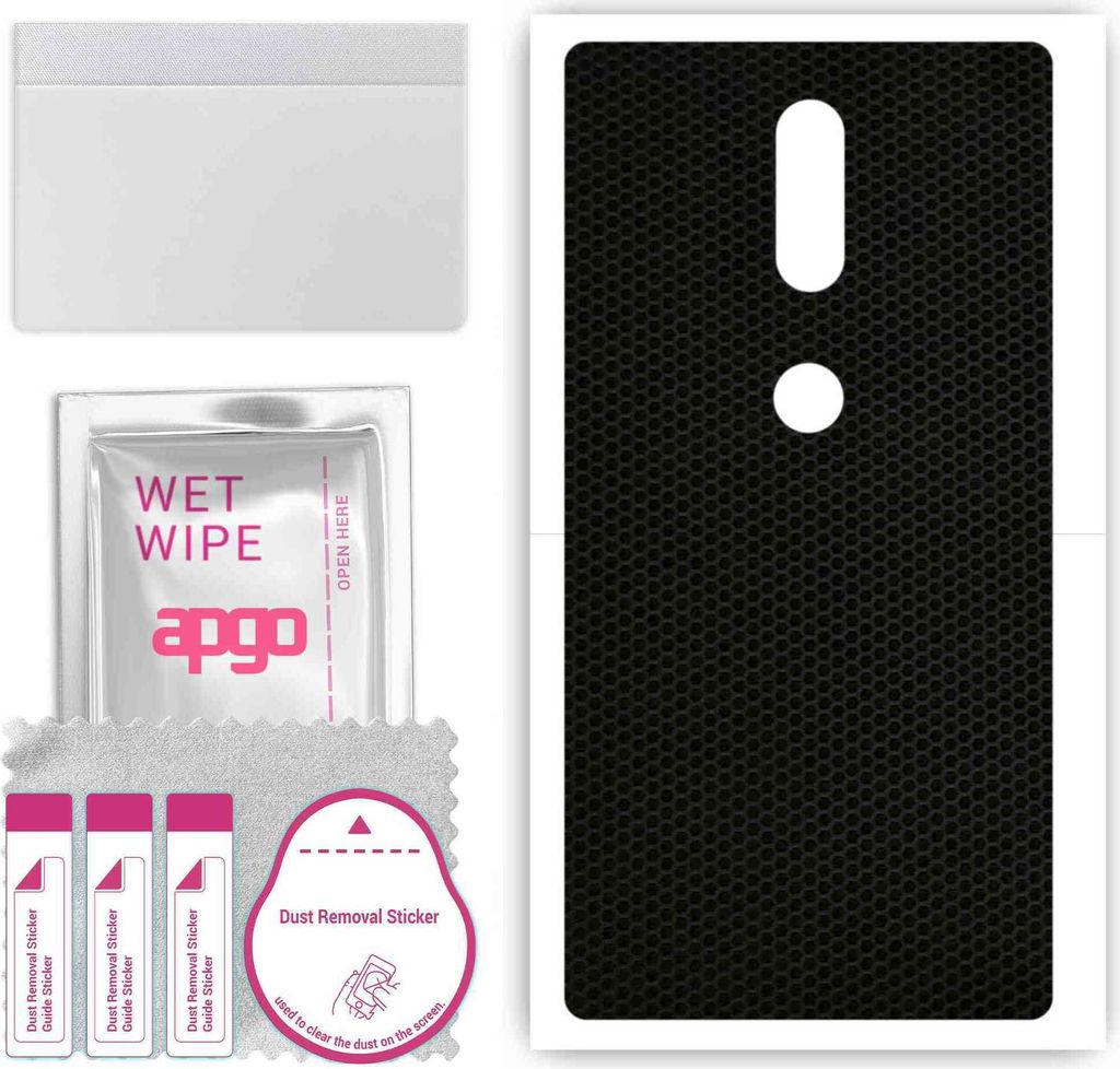 apgo Rückseite Schutzfolie, Skin, kompatibel mit Lenovo Phab2 Plus, Hinten Displayschutzfolie aus Vinylfolie, kratzfest, einfache Montage - Matrix