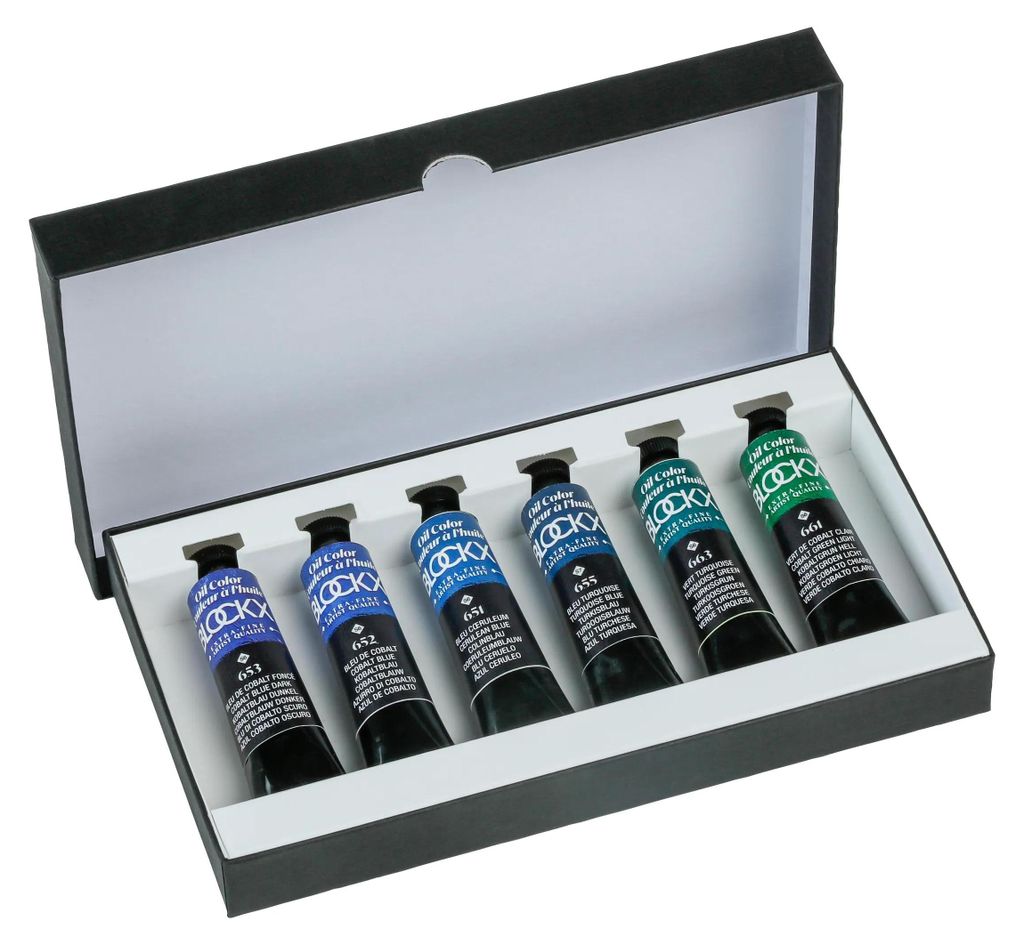Öl 6x20ml - Kobalt Farbtöne Set