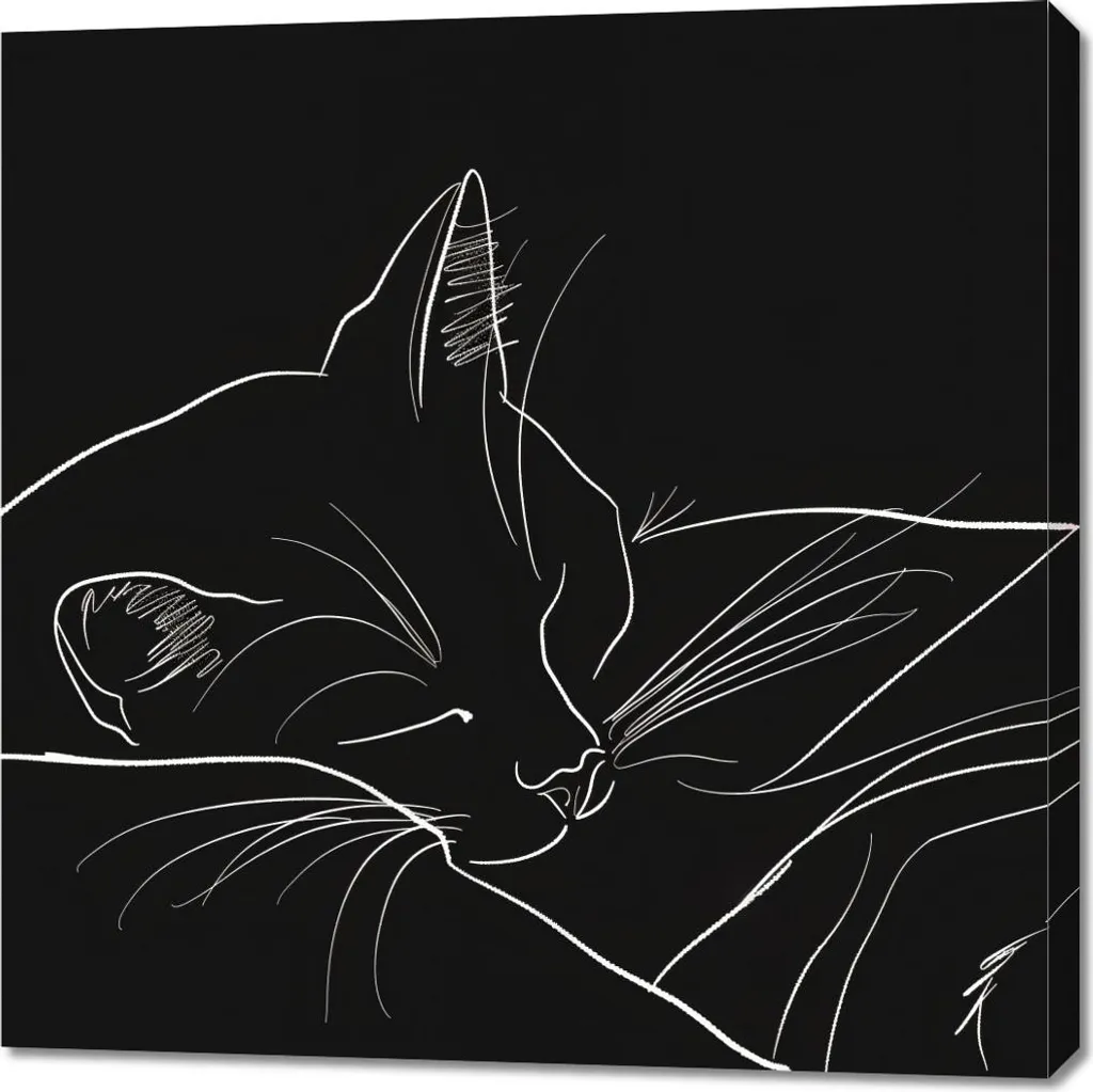 Tableau Image Repos nocturne 90 x 90 cm - Décoration Murale Carrée