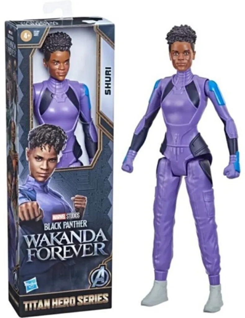 Jouet figurine articulée Shuri Black Panther de 30 cm pour enfant