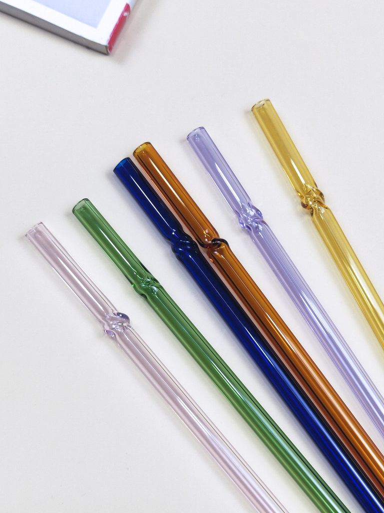 Trinkhalm Aus Glas 6er-Set | | BIO PUTZLADEN