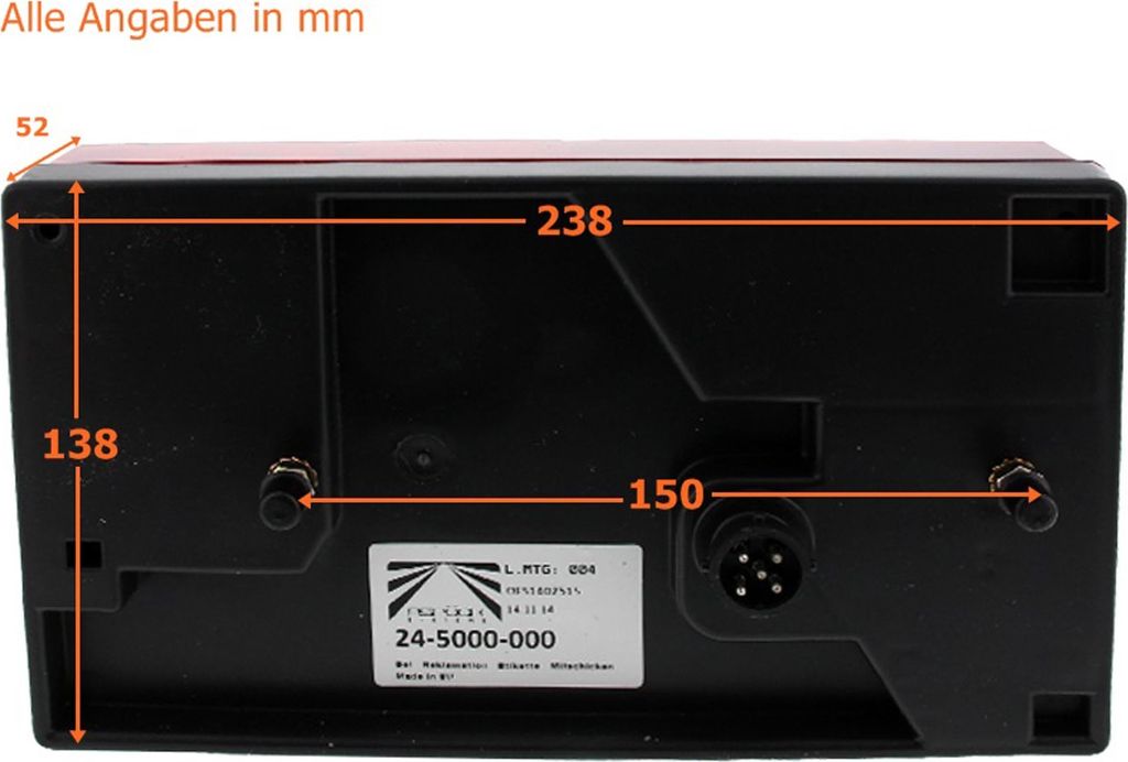 Aspöck Satz Multipoint 1 I re / li Rückleuchten + 4m Produktbild 4