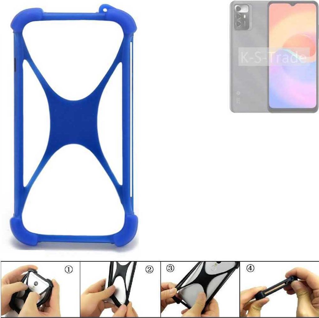 K-S-Trade Handy Hülle kompatibel mit ZTE Blade V40 Smart 5G Silikon Schutzhülle Cover Case Bumper Silikoncase TPU Softcase Schutz Hülle Smartphone