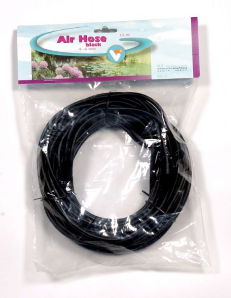 Luftschlauch schwarz 4-6 mm 15 m - Vt