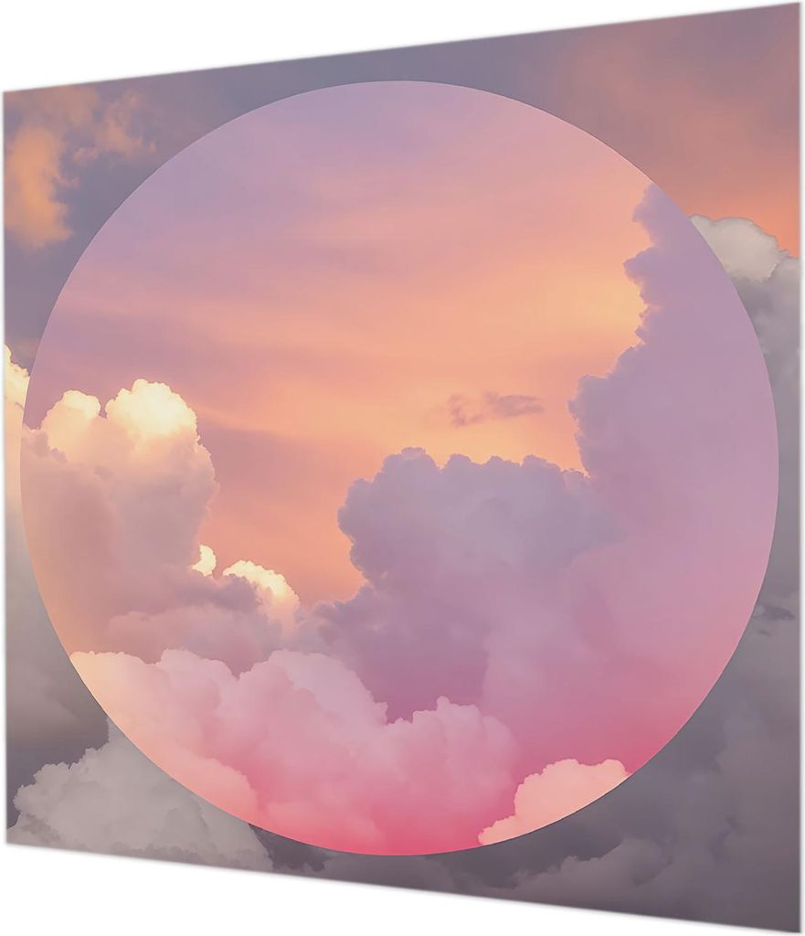 Wandtapete - Dekorative Tapete für Wohnzimmer - Tapetenfolie für Wanddekoration - 250x250 cm - Ätherische Wolken