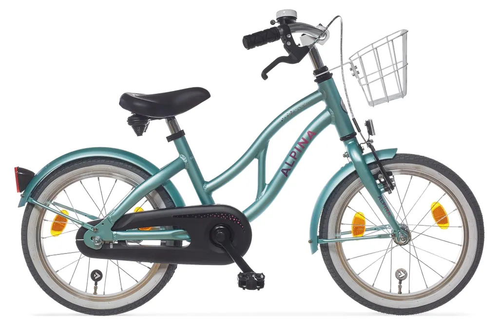 Vélo Alpina Océan M16 Vert tendre - Cadre robuste et Freinage sécurisé