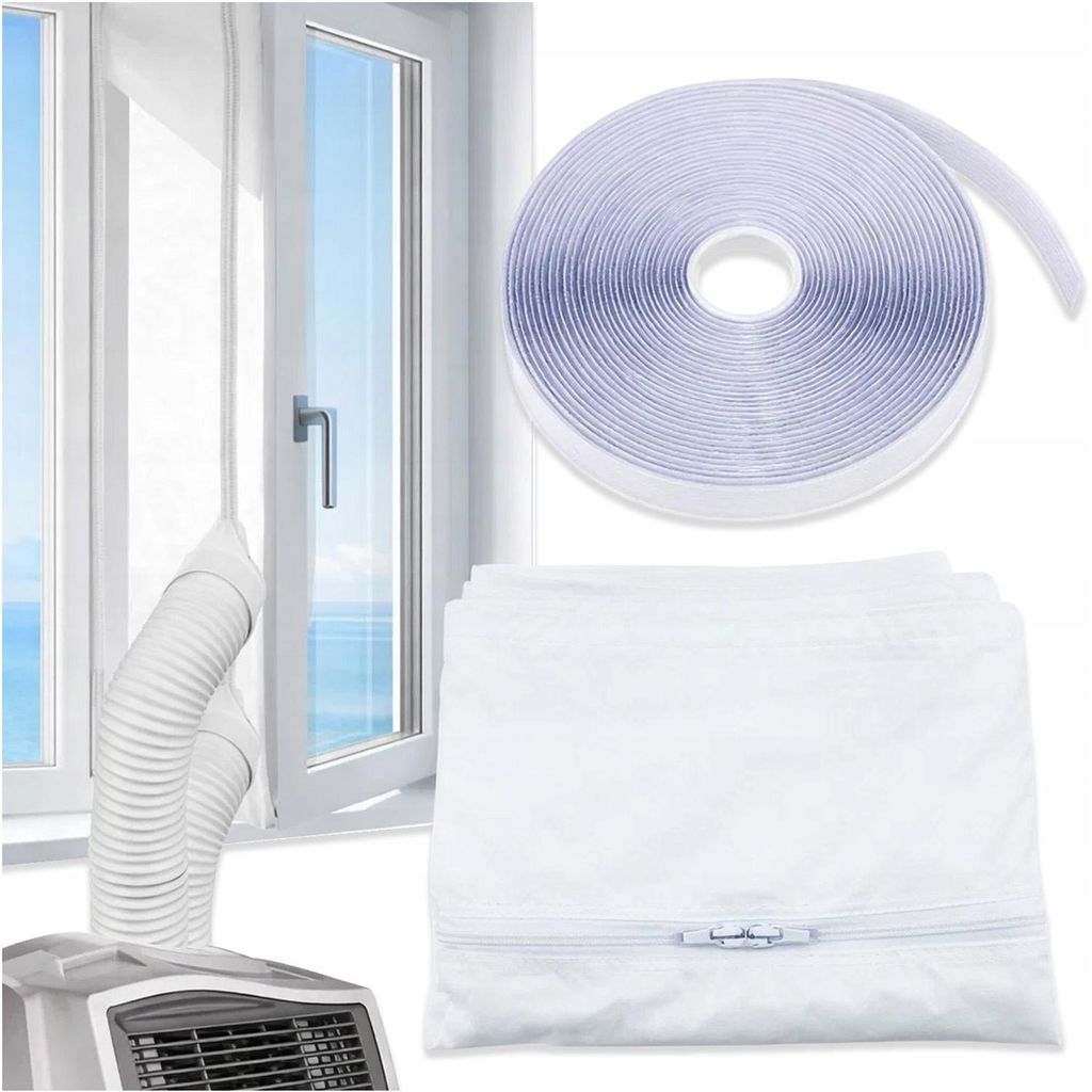 Fensterabdichtung für mobile Klimageräte 4m – Hot Air Stop Produktbild 