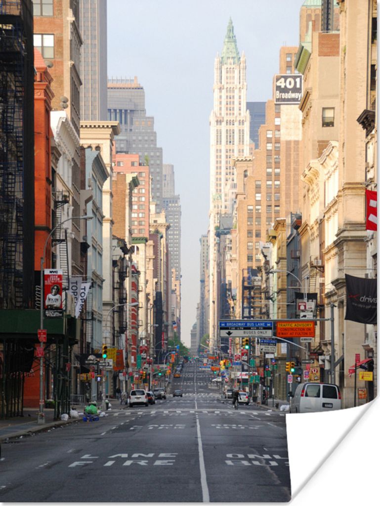MuchoWow Poster Amerika - SoHo - New York 90x120 cm - Wohnzimmer
