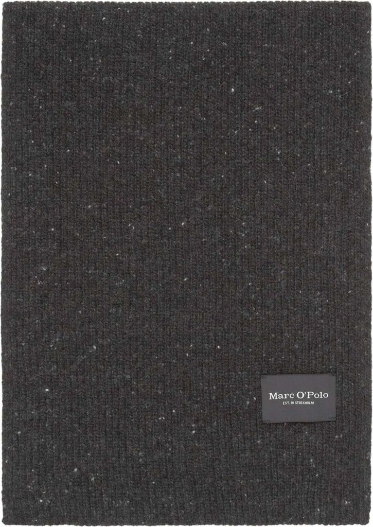 Marc O'Polo Schal Knitted Scarf Dark Grey Melange anthrazit