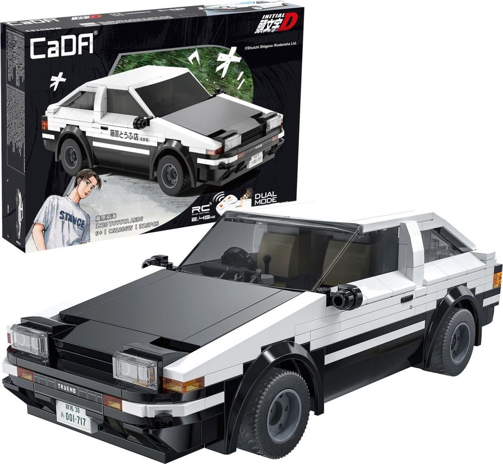 CaDA Initial-D Toyota AE86 Trueno 1/20 (320 Teile) Produktbild 