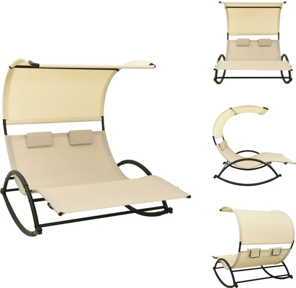 Bain de soleil double avec toit : profitez de l'ombre au frais cet été