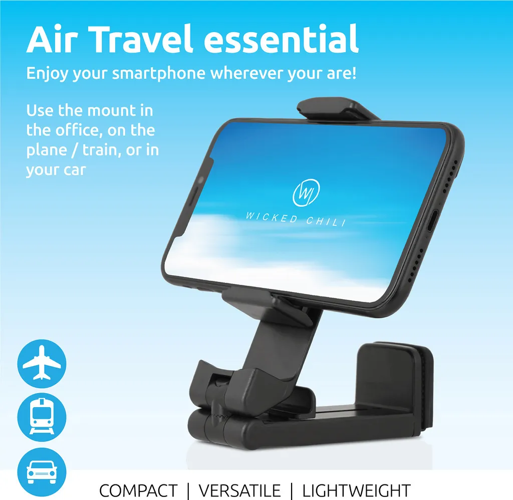 Accessoire Voyage Avion : Support Téléphone Main Libre pour Tablettes - 3
