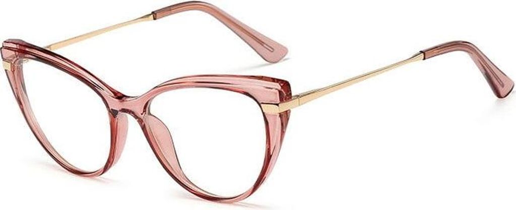 Lenonki runde Brille Optische Fassung 915G gold rot