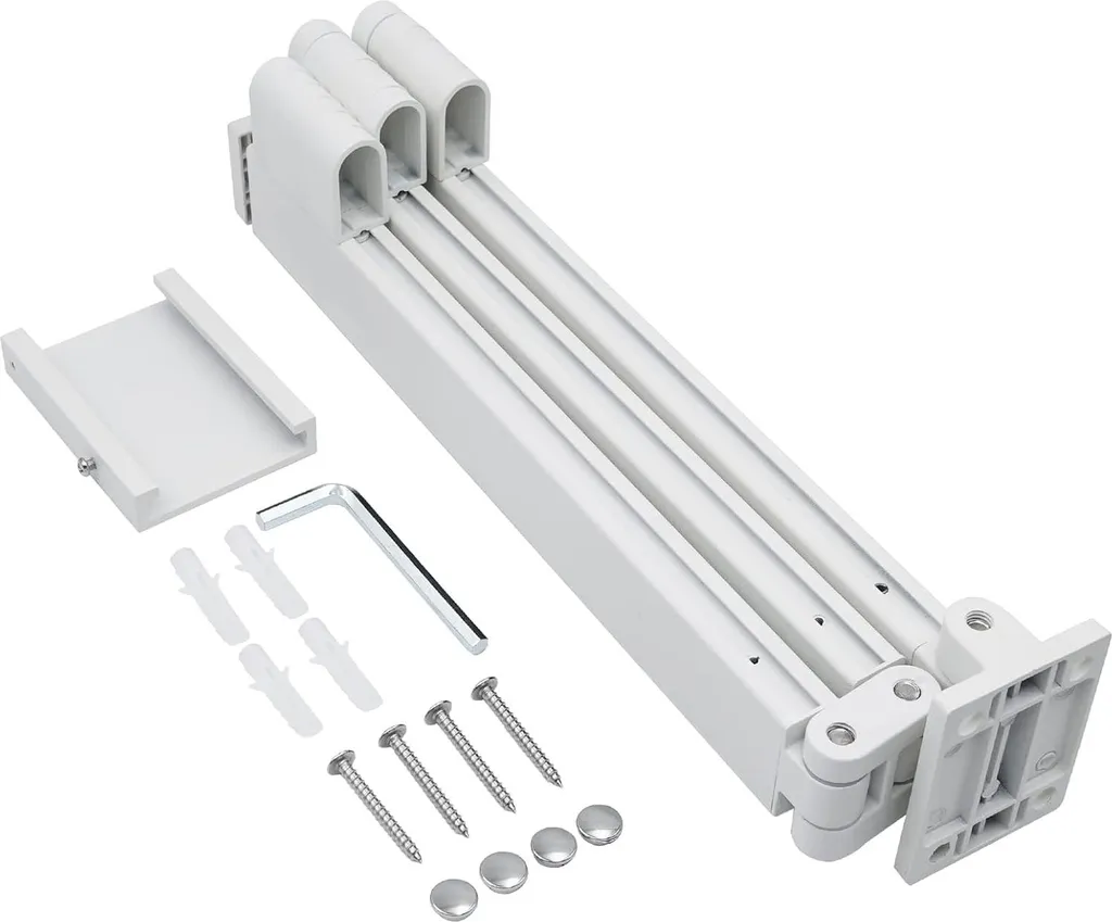Séchoir à linge 3 étages blanc modulable et pliable usage polyvalent été