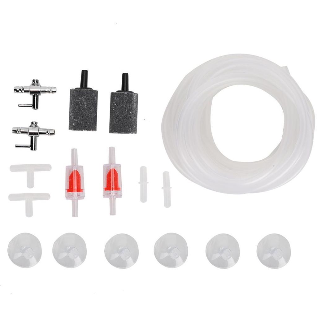 Aquarium-Luftpumpen-Anschlussset, Sauerstoffkompressor-Zubehör für Aquarien, 3-Wege-Direktverbindung für 4-mm-Rohre