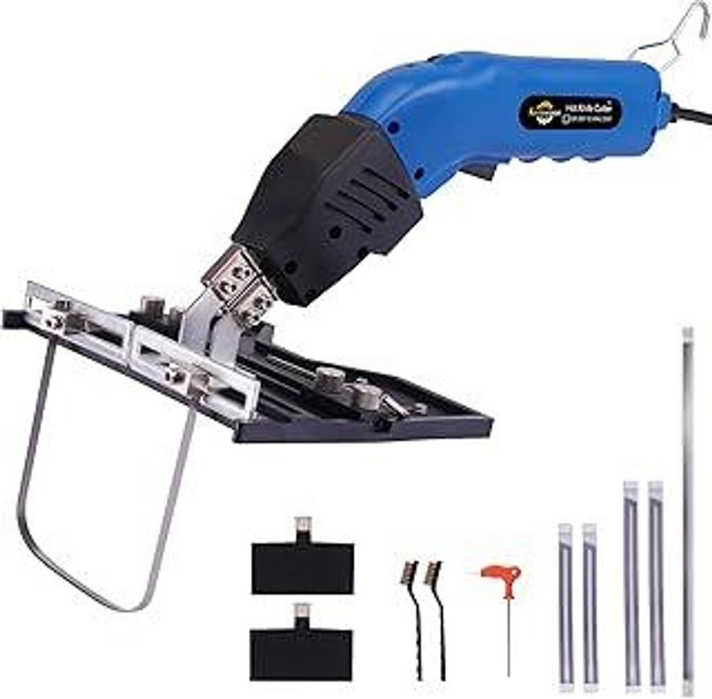 Komsepor 200W Styroporschneider Elektrische Heißmesser Schaumschneider mit 4 Nichrom Klingen 0-600? Styrocutter 220-240V mit Kühlsystem Geeignet ...