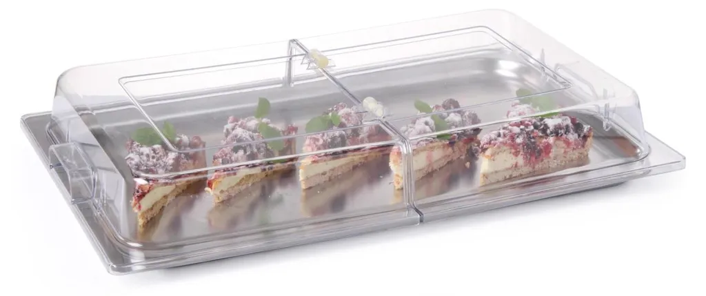 Couvercle de buffet Hendi GN 1/1 transparent et robuste en plastique - 2