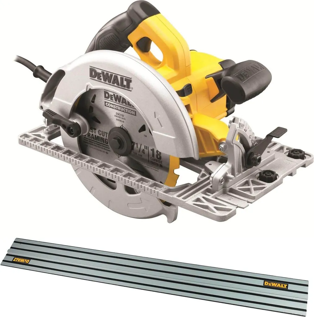 Scie circulaire DeWALT DWE576KR-QS : finies les coupes imprécises