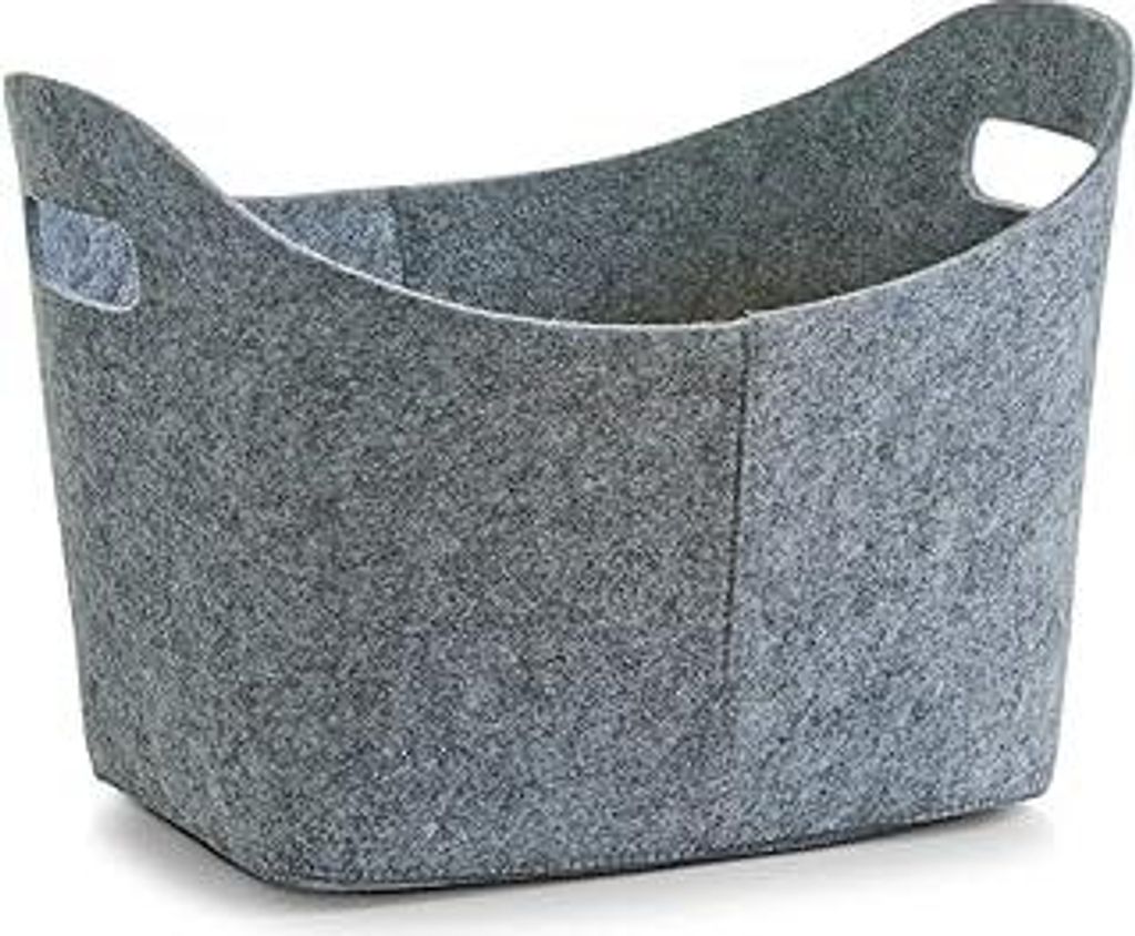 Zeller 14311 Korb, oval, Filz, grau
