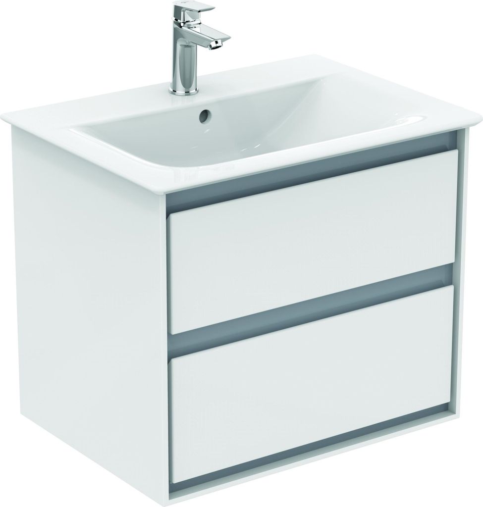 Ideal Standard Waschtisch-Unterschrank CONNECT AIR 800 x 440 x 517 mm braun matt / weiß matt