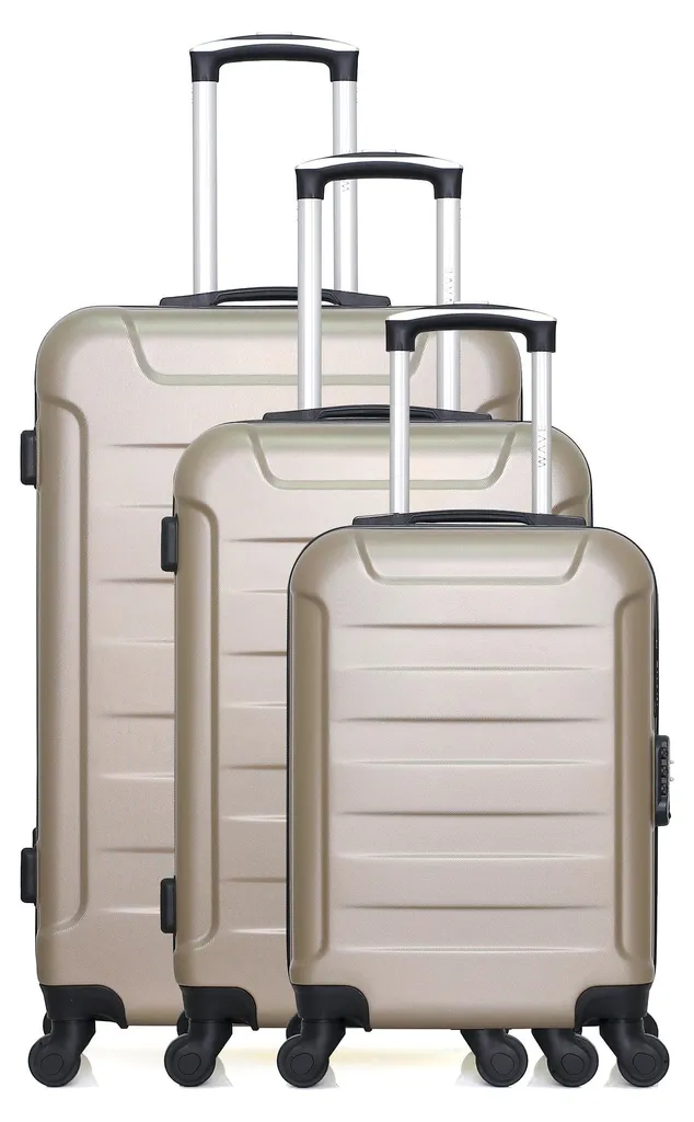 Valises de Voyage Rigides HERO ELBE-A Set de 3 Bagages Format 70 cm ABS