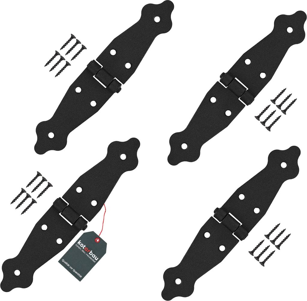 KOTARBAU® 4er Set Ladenband Türbänder 100 x 100 x 35 mm aus Produktbild 