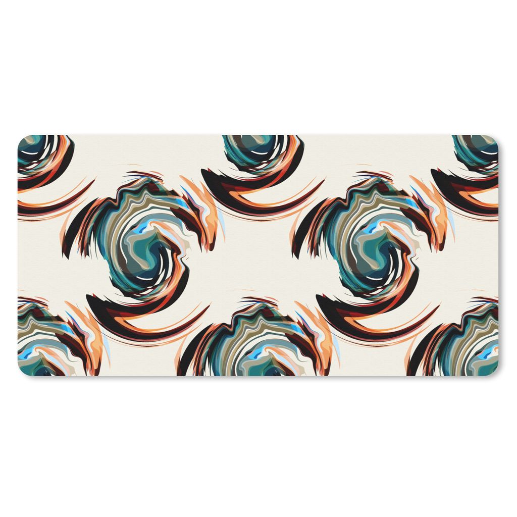 MuchoWow Mauspad Mousepad Muster - Abstrakt - Farbe 60x30 cm - Mousepads - Maus Mat - Pad - Mausunterlage - Nachhaltig