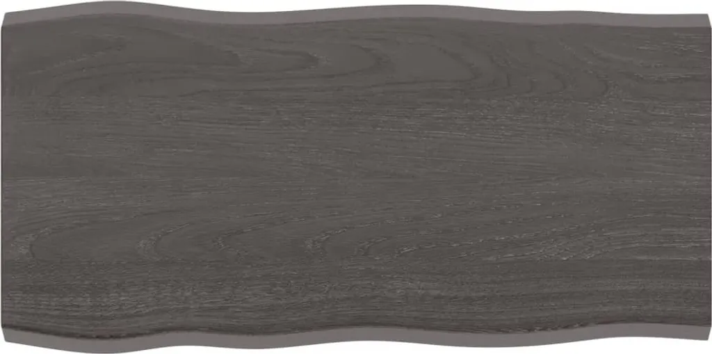 SYFAX™ Piano Tavolo Rovere Scuro 80x40x2 | Il Calore del Vero Legno