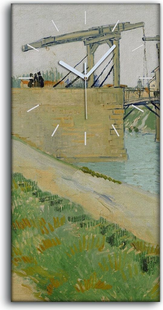 Dekor Leinwand Uhr Wandbilder 30x60 Langlois Brücke bei Produktbild 