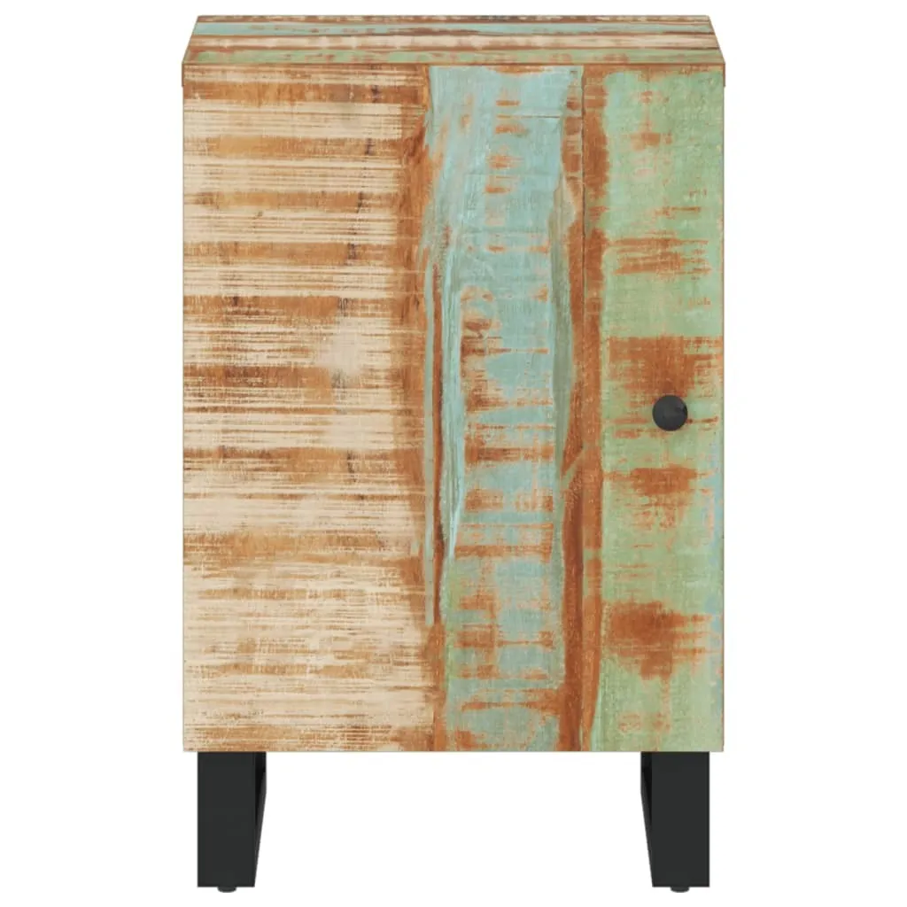 Mobiletto Bagno 38x33x58 cm Legno Massiccio Antico - Stile Shabby vidaXL - 4