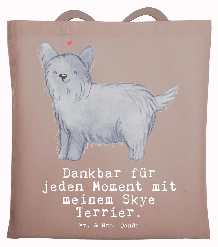 Mr. & Mrs. Panda Tote Bag Skye Terrier Moment - Braun Produktbild 