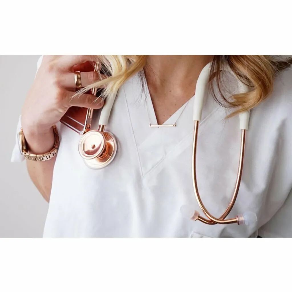 MDF MD One 777 Stéthoscope avec Pavillon Acier et Design Or Rose - 6
