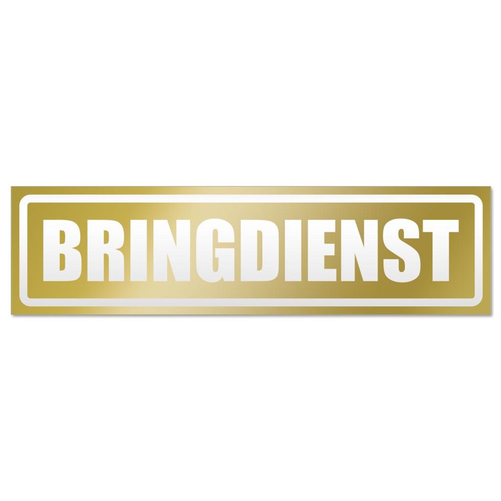 Bringdienst invertiert Magnetschild Schild magnetisch
