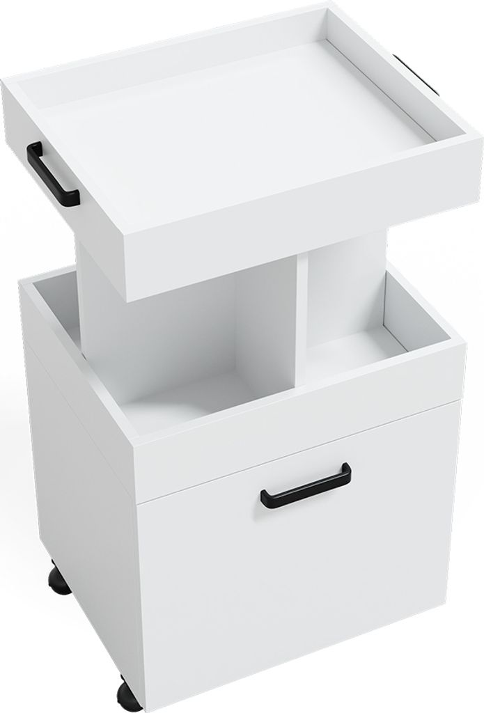 Vicco Pojemnik na rolkach Kamber, 50 x 89 cm, Biały Zdjęcie produktu 6