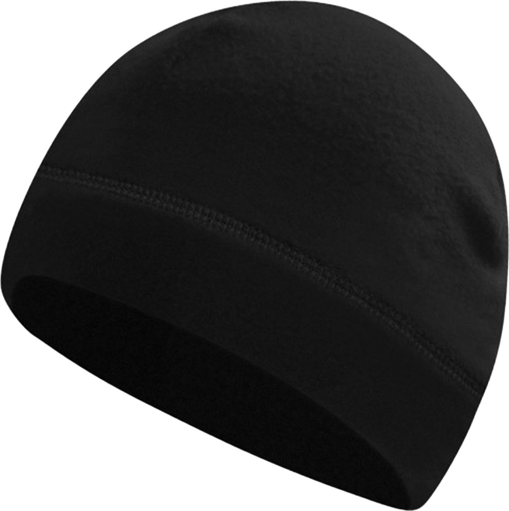 Wintermütze mit Innenschicht, hohe Elastizität, einfarbig, randlose Strickmütze aus Polarfleece für Outdoor-Aktivitäten, Skifahren, Radfahren