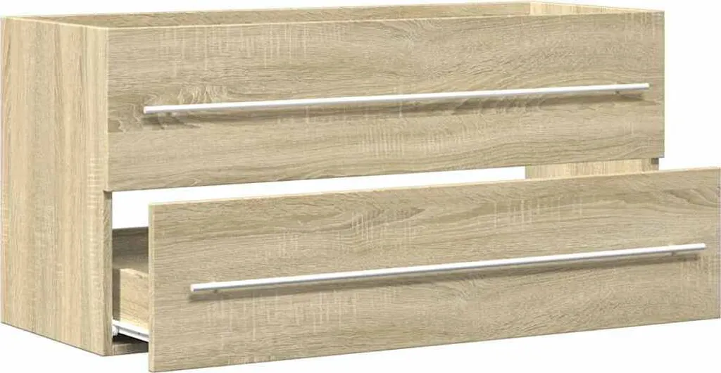 Mobile Sottolavabo Professionale 100x38,5x48 cm - Rovere Sonoma - 5
