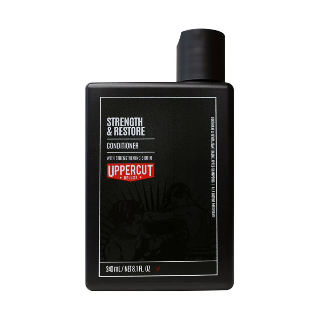 Uppercut Deluxe Strength & Restore Conditioner – Haarspülung mit Biotin & Koffein für dünnes kraftloses Haar fördert Wachstum 240ml