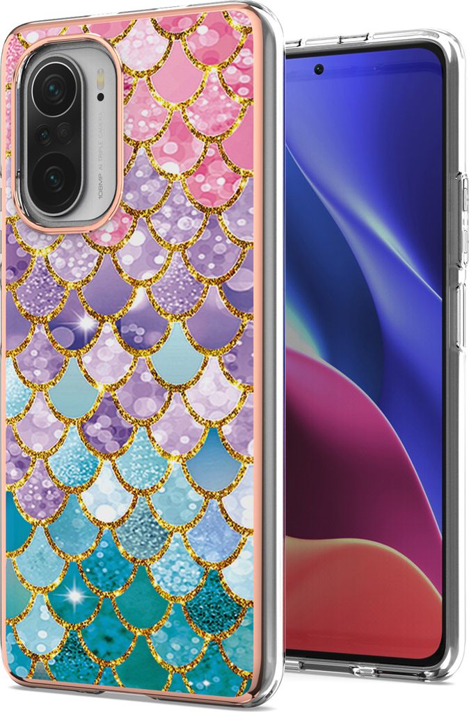 Redmi K40 Hülle, Muster Handyhülle Weich TPU Bumper Schutzhülle für Xiaomi Redmi K40 / K40 Pro Bunt