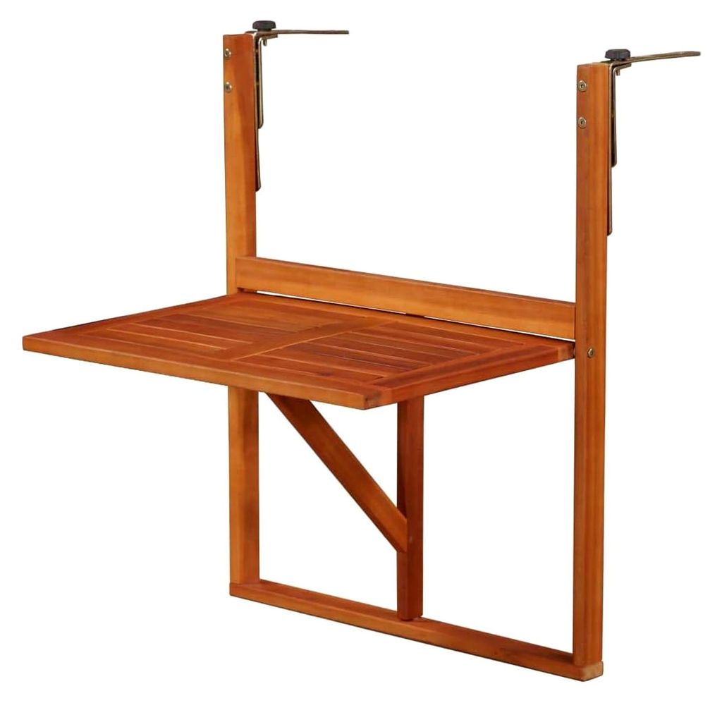 Hängender Balkontisch, Gartentisch, Grilltisch, Balkon Tisch, Balkongeländer, Beistelltisch Balkon, Bistrotisch Outdoor, Outdoor Tisch Klein, 64,...