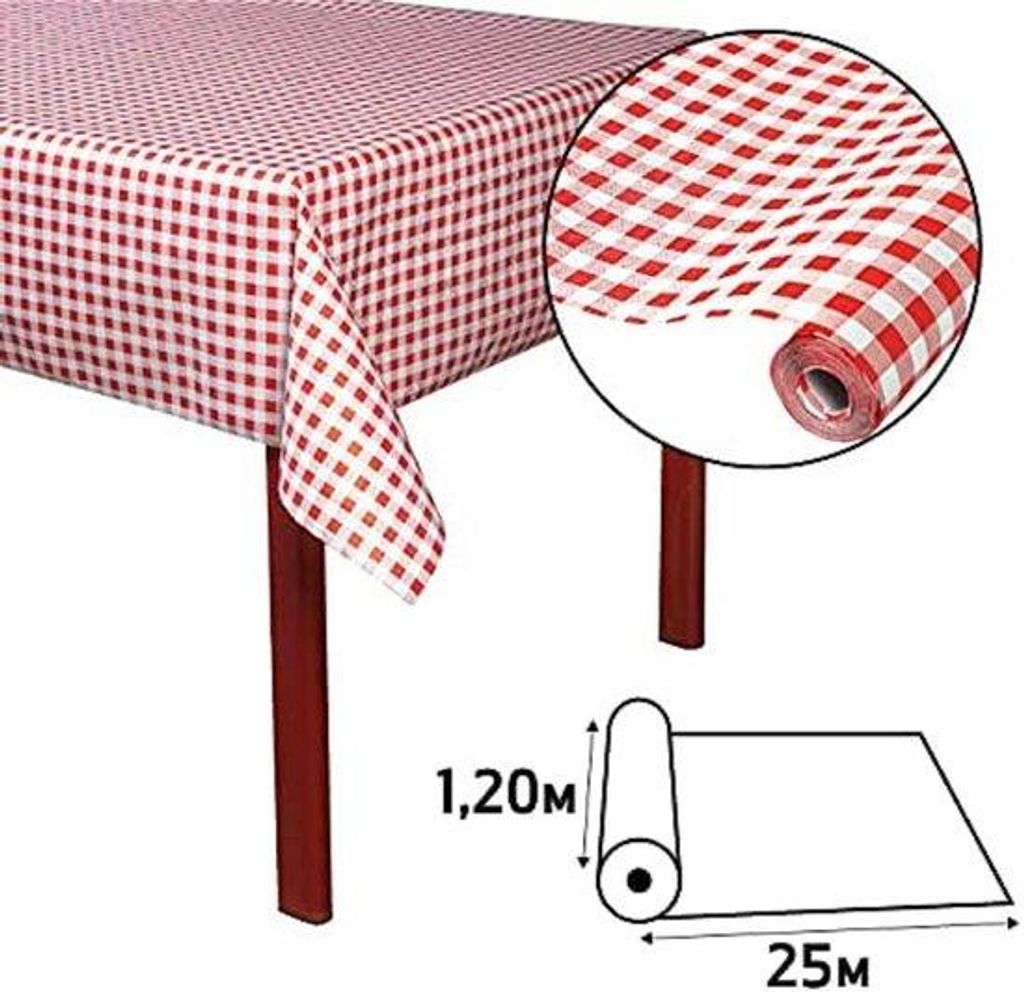 Wegwerptafelkleed 25m lang x 1,2m breit
